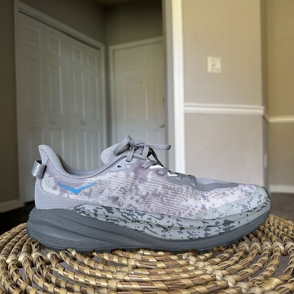 Hoka One One Speedgoat 6 Mens 11 Trail Running Shoe Sneaker Gray Hiking Trainer - Picture 7 of 12